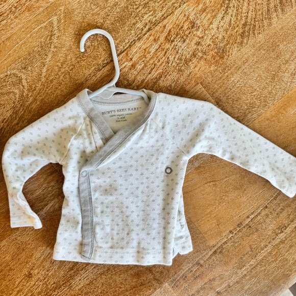 Burt’s Bees Organic Cotton Kimono Long sleeve top - Picture 1 of 3
